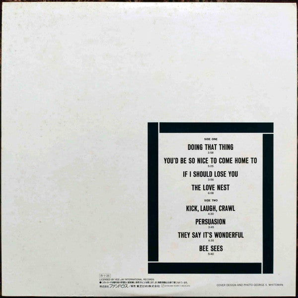 Release: Jazz's Great Walker-Vinyl-Japan-1988-22YB-2090-12742452