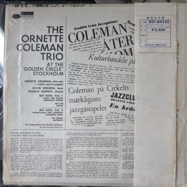 Release: At The "Golden Circle" Stockholm - Volume Two-Vinyl-Japan-1966-BST-84225-25507441