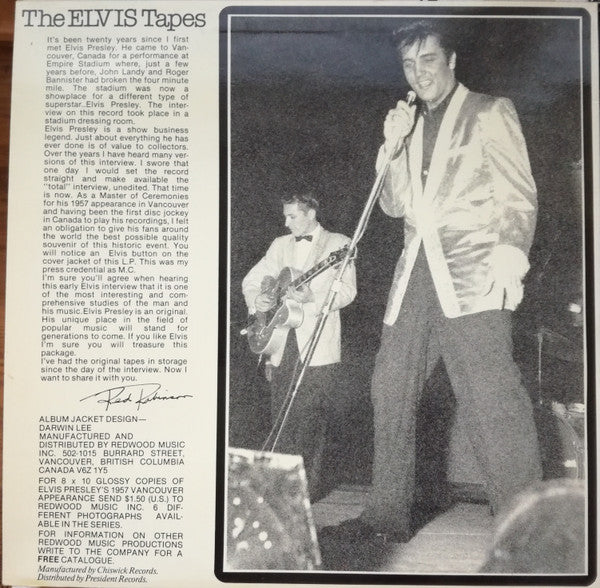 Release: The Elvis Tapes-Vinyl-UK-1977-RED.1., RED 1-11067945