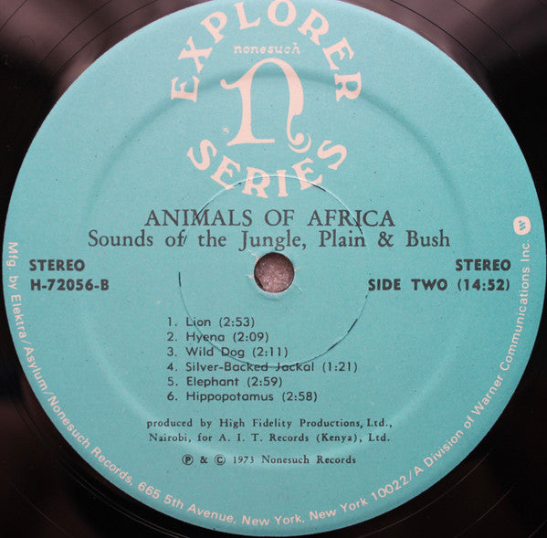 Animals Of Africa (Sounds Of The Jungle, Plain & Bush)