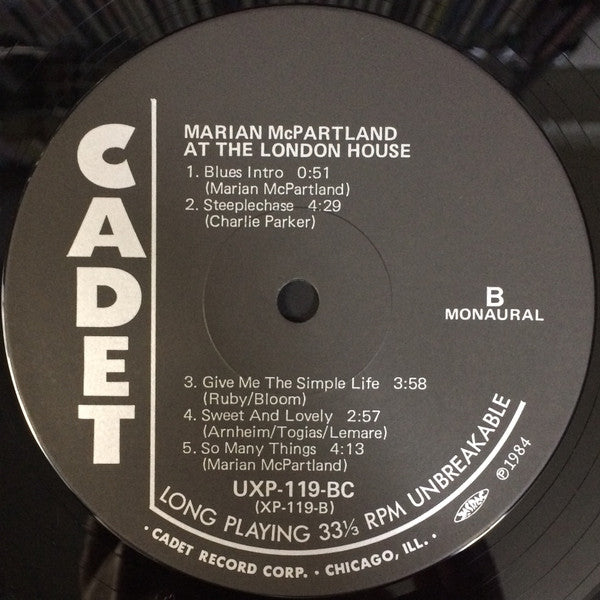 Marian McPartland At The London House