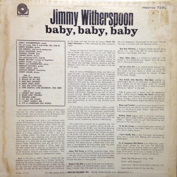 Master Release: Baby, Baby, Baby by Jimmy Witherspoon