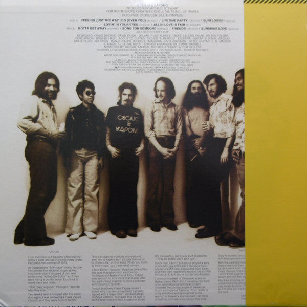 Release: Cecilio & Kapono-Vinyl-Japan-1974-SOPM 170-12602761