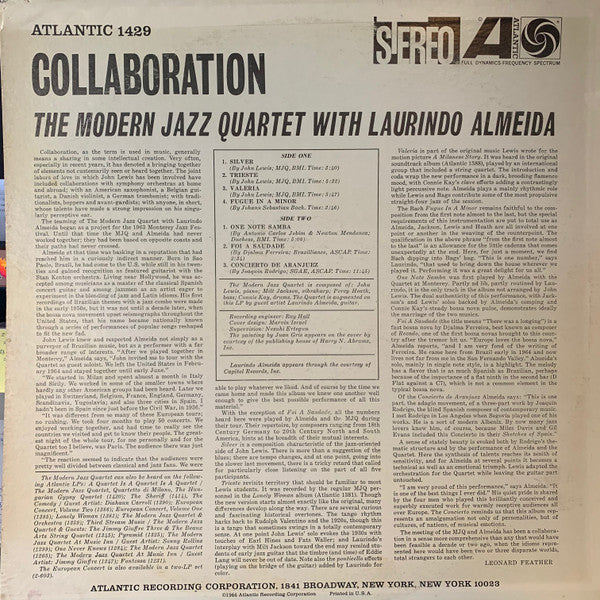 Release: Collaboration-Vinyl-US-1975-SD 1429, ATLANTIC 1429-17964115