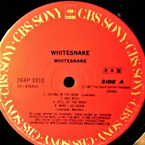 Release: 1987-Vinyl-Japan-1987-28AP 3310-13230866
