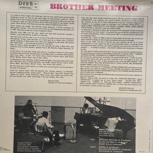 Release: Brother Meeting-Vinyl-France-None-HDD 523-17163340