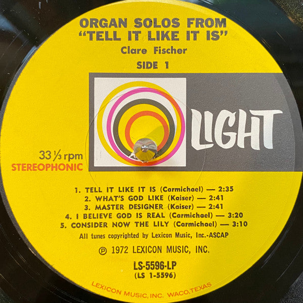Organ Solos From Tell It Like It Is