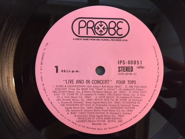 Release: Live & In Concert-Vinyl-Japan-1974-IPS-80051-11980993