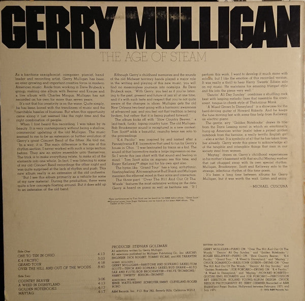 Master Release: The Age Of Steam by Gerry Mulligan