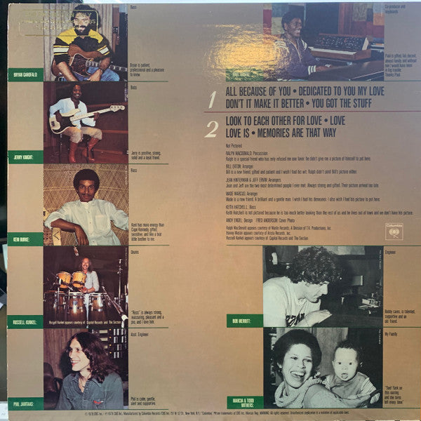 Release: 'Bout Love-Vinyl-US-1978-JC 35596-21354214