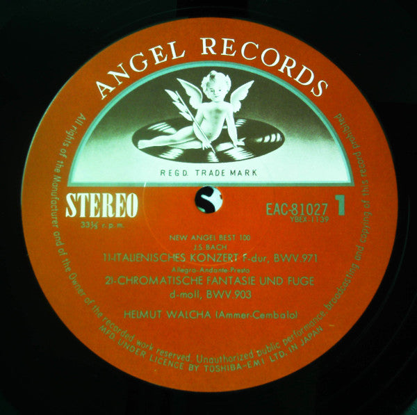 Italienisches Konzert F-Dur BWV 971 • Chromatische Fantasie Und Fuge D-Moll BWV 903 • Partita H-Moll BWV 831