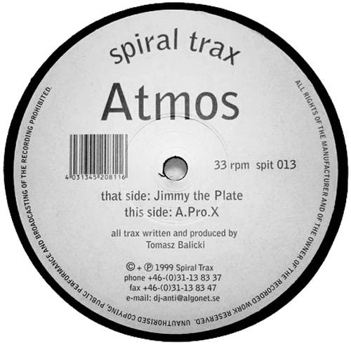 Master Release: Jimmy The Plate / A.Pro.X by Atmos