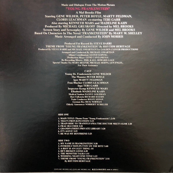 Dialogue & Music From Original Soundtrack Of "Young Frankenstein"