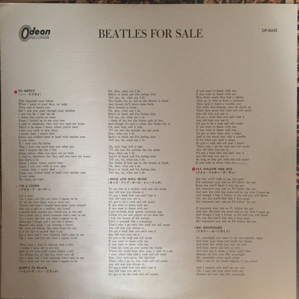 Beatles For Sale