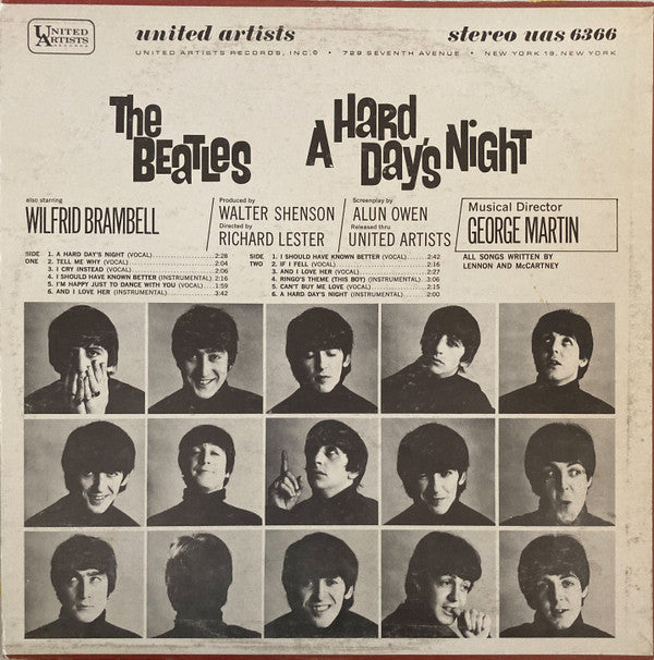 Release: A Hard Day's Night (Original Motion Picture Sound Track)-Vinyl-US-1971-UAS 6366-23263166
