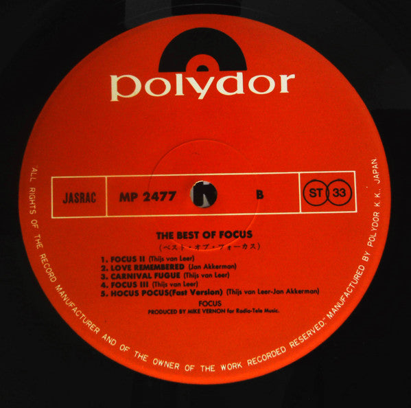 The Best Of Focus = ベスト・オブ・フォーカス