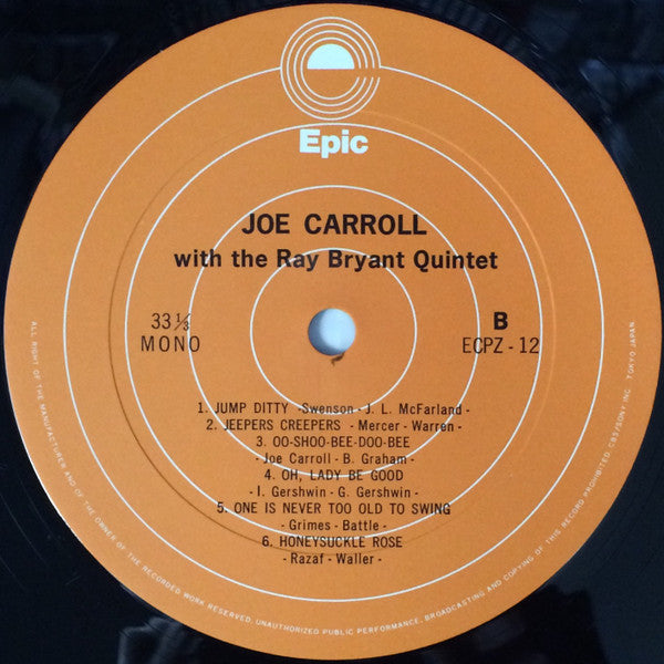 Joe Carroll With The Ray Bryant Quintet