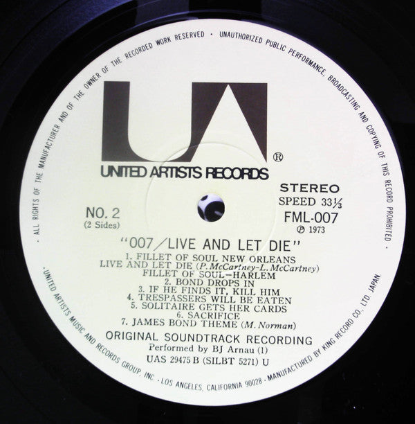 007/Live And Let Die (Original Motion Picture Soundtrack)