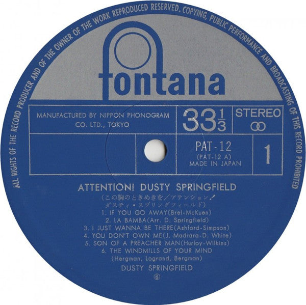 Attention! Dusty Springfield