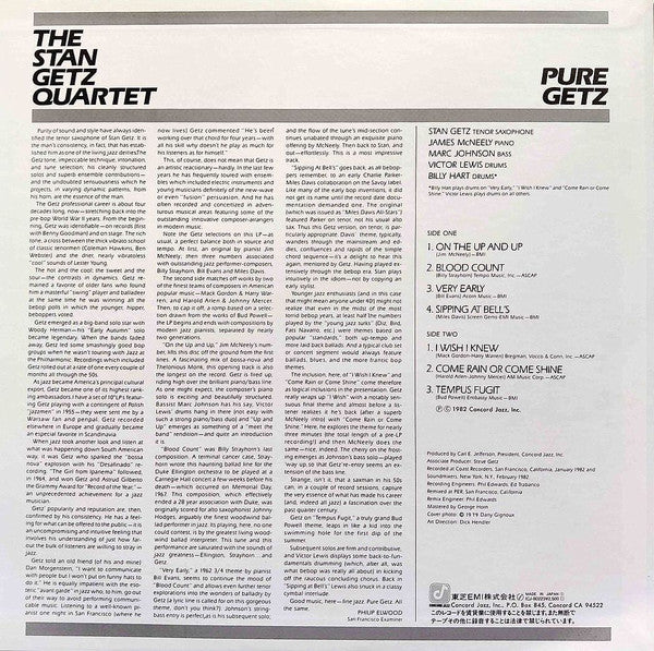 Release: Pure Getz-Vinyl-Japan-1982-ICJ 80223-14025888