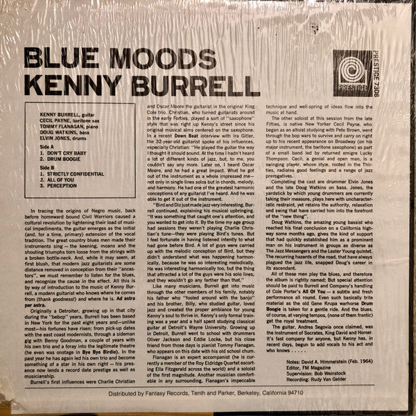 Release: Kenny Burrell-Vinyl-US-None-PR 7308, PRT-7308-15891663