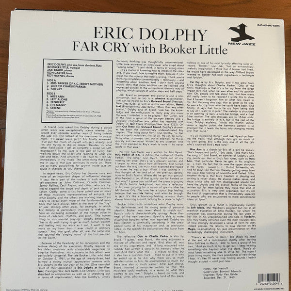 Release: Far Cry-Vinyl-US-1989-OJC-400, NJ-8270-28210570