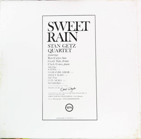 Master Release: Sweet Rain by Stan Getz