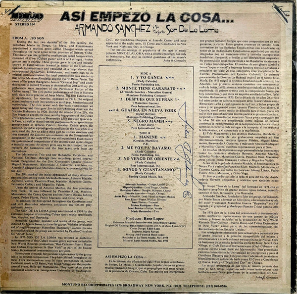 Master Release: Asi Empezo La Cosa... by Armando Sanchez