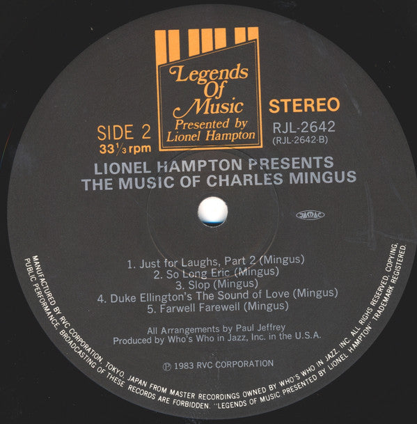Lionel Hampton Presents The Music Of Charles Mingus