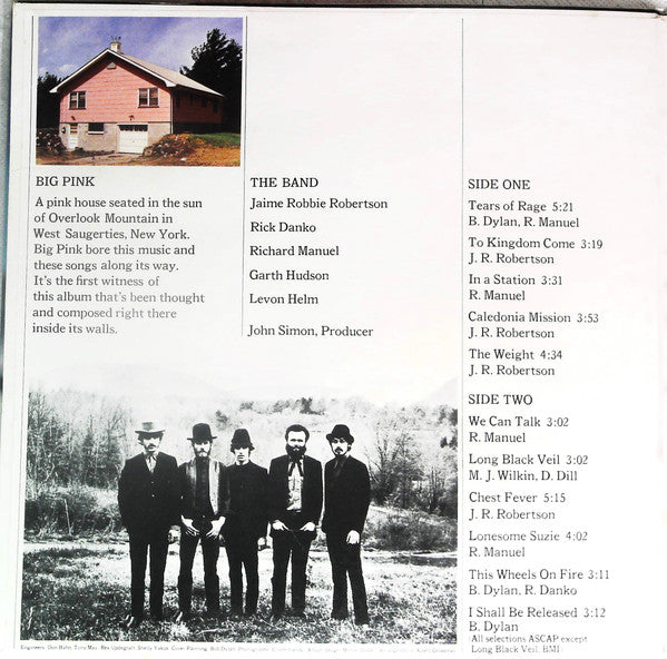 Release: Music From Big Pink-Vinyl-US-1978-SKAO-2955-20468089
