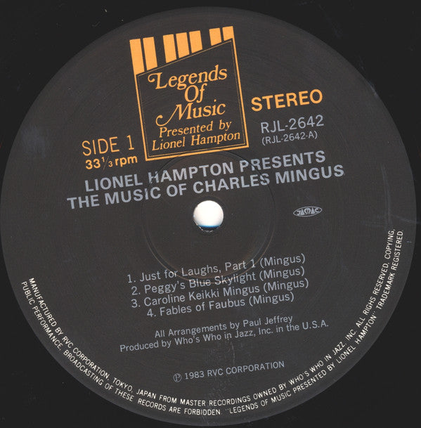 Lionel Hampton Presents The Music Of Charles Mingus