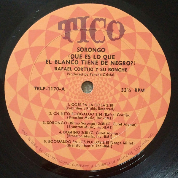 Release: Sorongo (Que Es Lo Que El Blanco Tiene De Negro?)-Vinyl-US-1968-LP 1170-10295101