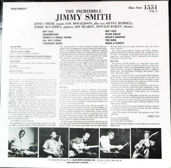 Jimmy Smith At The Organ Volume 1