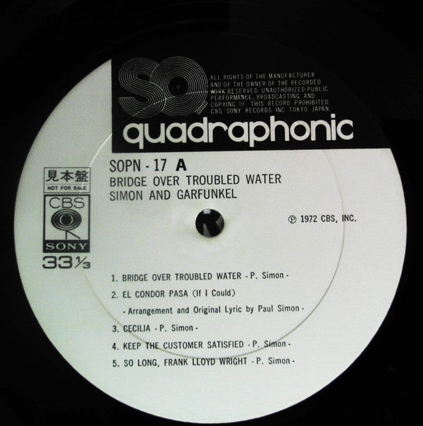 Release: Bridge Over Troubled Water-Vinyl-Japan-1972-SOPN 17-15725150