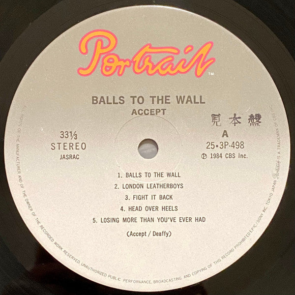Master Release: Balls To The Wall by Accept