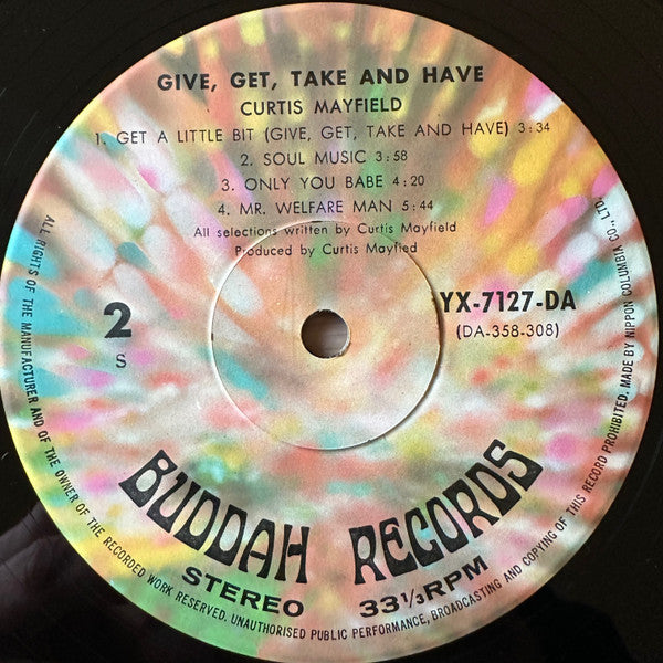 Give, Get, Take And Have