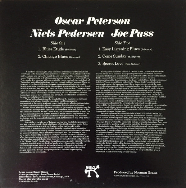 The Trio (Oscar Peterson, Niels Pedersen, Joe Pass)