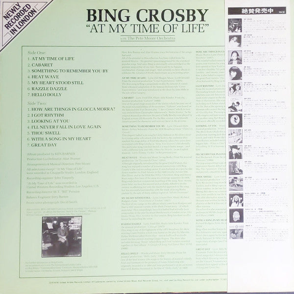 Master Release: At My Time Of Life by Bing Crosby