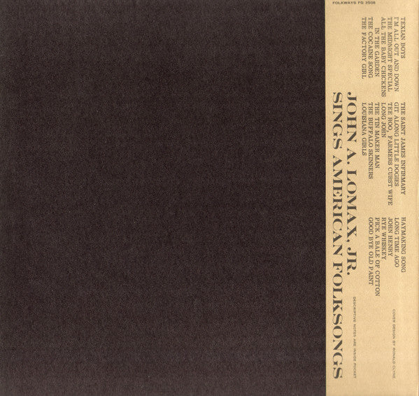 Sings American Folksongs