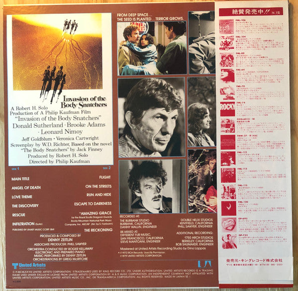 Invasion Of The Body Snatchers (Original Motion Picture Soundtrack)