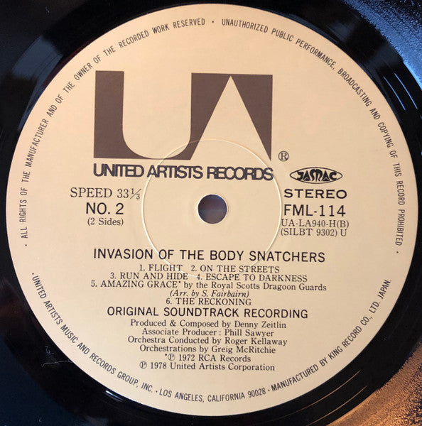 Invasion Of The Body Snatchers (Original Motion Picture Soundtrack)