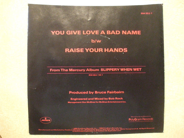 Release: You Give Love A Bad Name-Vinyl-US-1986-884 953-7-17283802