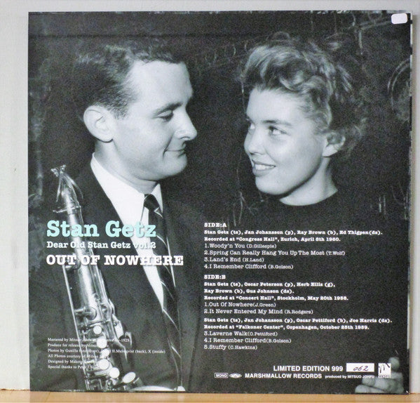 Master Release: Out Of Nowhere: Dear Old Stan Getz Vol. 2 by Stan Getz