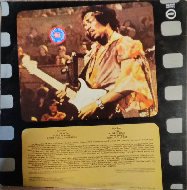 More  "Experience" Jimi Hendrix (Titles From The Original Sound Track Of The Feature Length Motion Picture) (Volume Two)