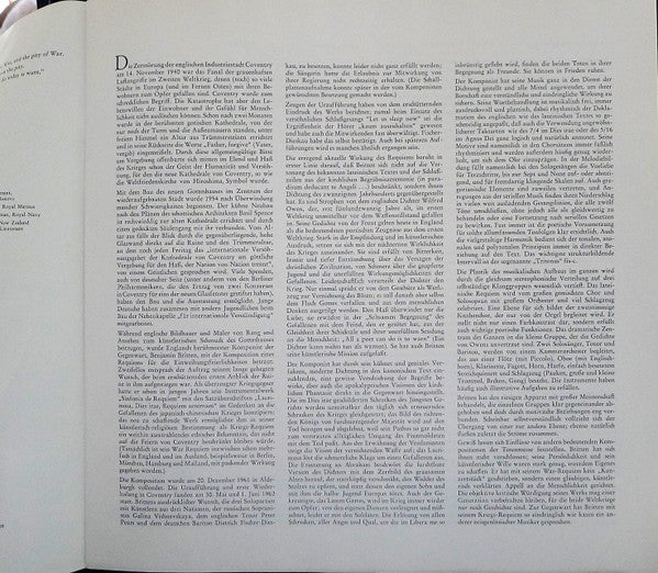 War Requiem - Kriegs-Requiem, Op. 66