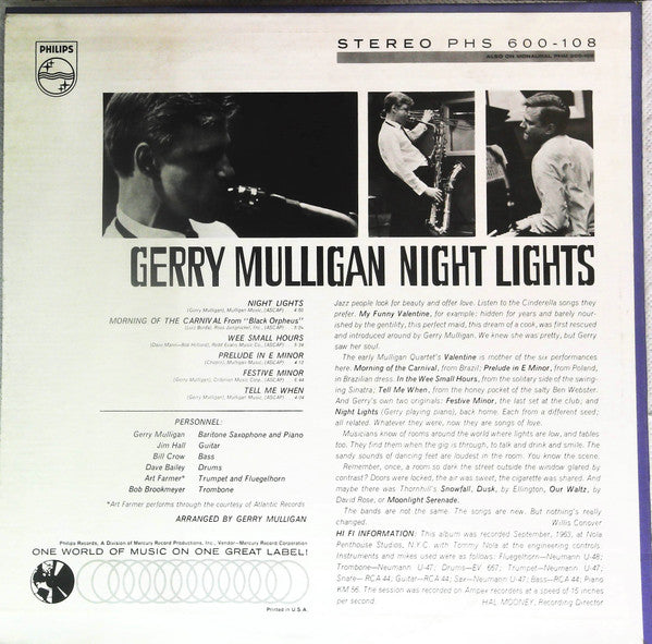 Release: Night Lights-Vinyl-US-None-PHS 600-108-14144256