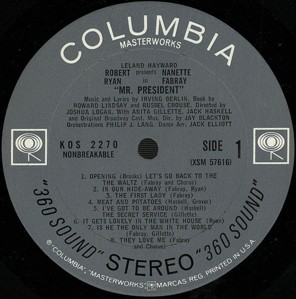 Mr. President - Original Broadway Cast