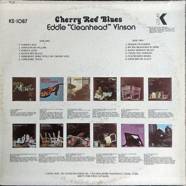 Release: Cherry Red Blues-Vinyl-US-None-KS 1087, KS-1087-11453282