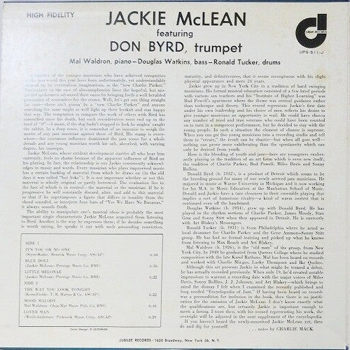 The Jackie McLean Quintet