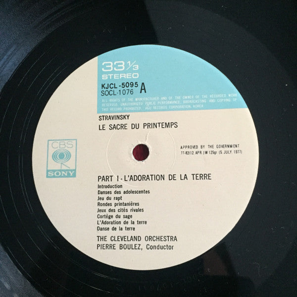 Boulez Conducts Stravinsky's Le Sacre Du Printemps